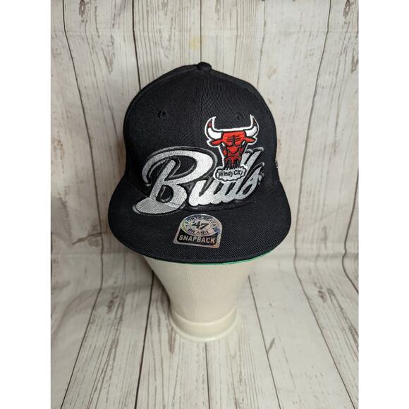 Chicago Bulls Snapback‎ Hat Windy City Logo NBA Hardwood Classics 47 Brand - Picture 1 of 6